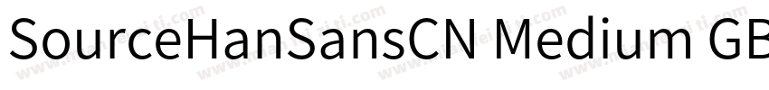 SourceHanSansCN Medium GBpc EUC H 中字体转换